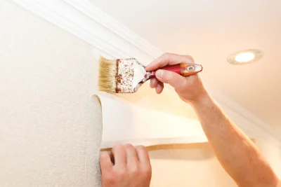 Pose de papier peint à Piégut — revêtements muraux et toiles de verre